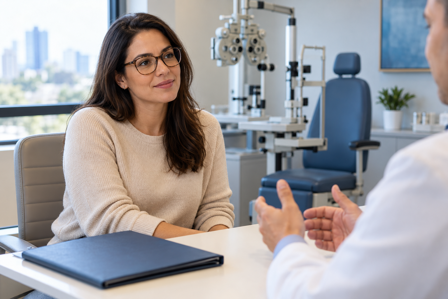Consulta de cirurgia refrativa em Curitiba com análise individual dos olhos